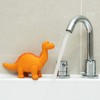 My First Diplodocus Dinosaur Orange Natural Rubber Teether or Bath