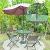 Shiwaki 3 Sets 2 Inch Patio Table Umbrella Hole Ring