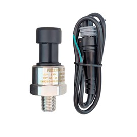 100 PSI Universal 5v Pressure Transducer Sender Sensor with Wiring Connector - 1/8 inch 27 NPT Thread Stainless Steel Pressure Sensor for Oil, Fuel, Air, Water
