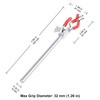 stonylab Small 3-Prong Adjustable Clamp, Sturdy Finger-Style Multipurpose Swivel Clamp