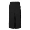 Velilla Long Apron with Opening and Pockets, Unisex, Adult, Black,