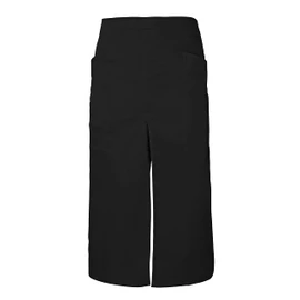 Velilla Long Apron with Opening and Pockets, Unisex, Adult, Black, One Size
