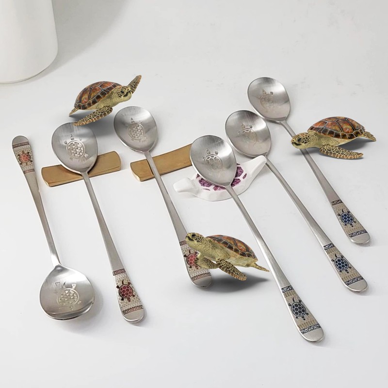Balwoo [6 P][Made in Korea] Korean Style Soup Spoon 8.5