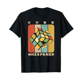 Puzzle Cube Whisperer Vintage Speed Cubing Youth Math T-Shirt