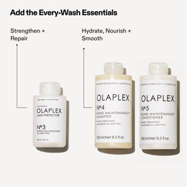 Olaplex No. 3 Bond Building Hair Perfector: Concentrated Pre-Shampoo Treatment | Repairs Damage & Strengthens Hair | Rebuilds 3 Hair Bonds | For Coily, Curly, Straight, and Wavy, 100 mL / 3.3 Fl Oz