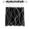 Tititex No Hooks Snap in Liner Abstract Curve Lines Black