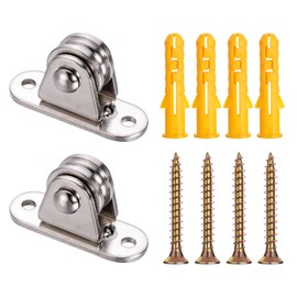 KCNOFNC Pulley Pulley with Ball Bearing, Pulley for Ropes, Sun Sail, Greenhouse, Canopy, Pack of 2