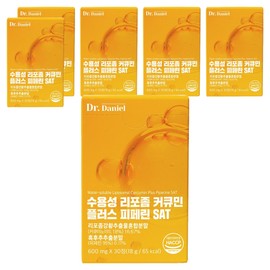IVR Doctor Daniel Water-Soluble Liposomal Curcumin Plus Piperine SAT, 30 Tablets, 6 Pieces / 아이비알닥터다니엘 수용성 리포좀 커큐민 플러스 피페린 SAT, 30정, 6개
