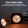 Travel Alarm Clock,Silent Non-Ticking Analog Clock with Snooze & Nightlight