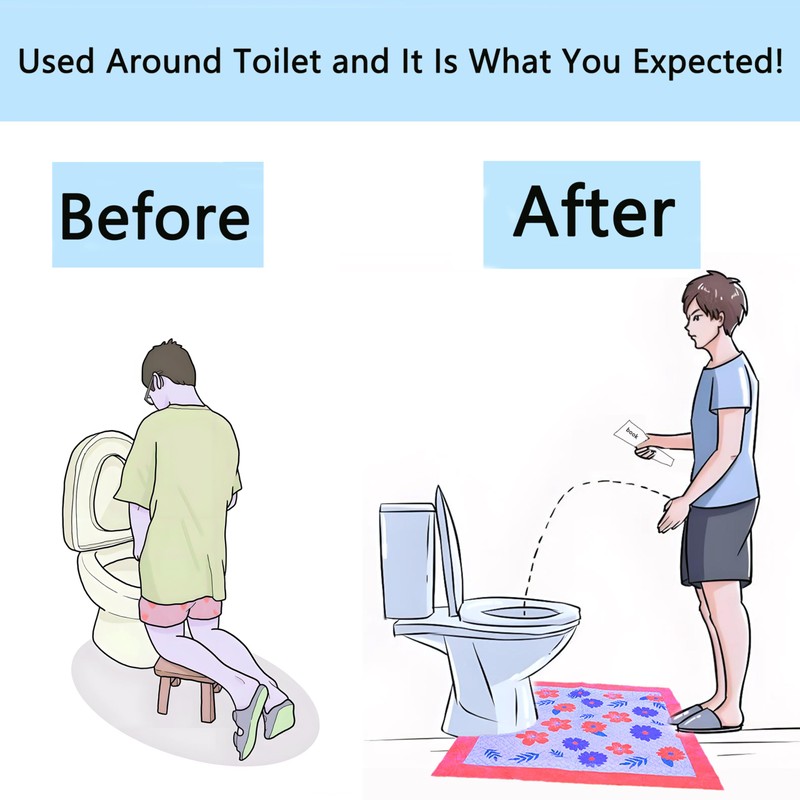 Toilet Floor Protector From Urine 15 Pack Disposable Toilet Mats