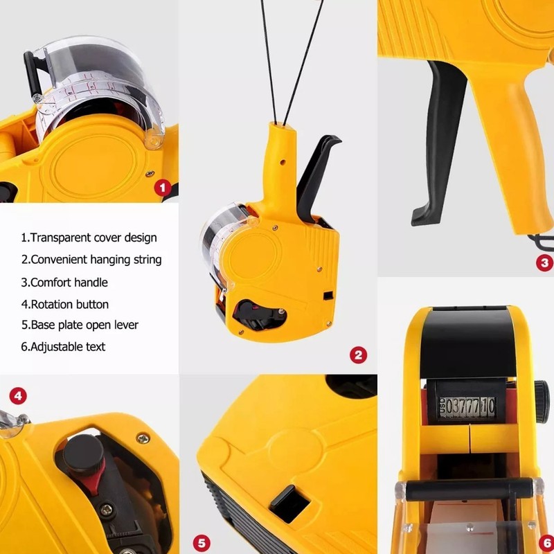 Multifunctional ABS Commodity Price Label Printer 8 Bits Practical Supermarket
