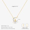 Fydesta 14K Gold Plated | 14K Platinum Plated Necklace for