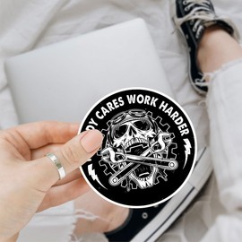 3 Pcs Nobody Cares Work Harder Sticker, Workout Gym Motivational Adulting is Hard Stickers, Sarcastic Work Stickers - Vinyl Stickers 3 Inches for Water Bottles Laptop Phone Car Hard Hat Helmet