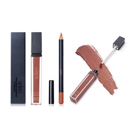 aden - 2 in 1 - Matte Liquid Lipstick & Lip Liner Set - 7ML - Non-Smudge & Quick Drying - Highly Pigmented - Long Duration with Hydration - Made in Italy (18 Ottawa Garnet)