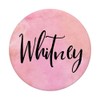 Whitney name Black on Pink - Whitney