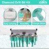 LEKOMESH Diamond Core Drill Bits Set 11pcs Tile Hole Saw