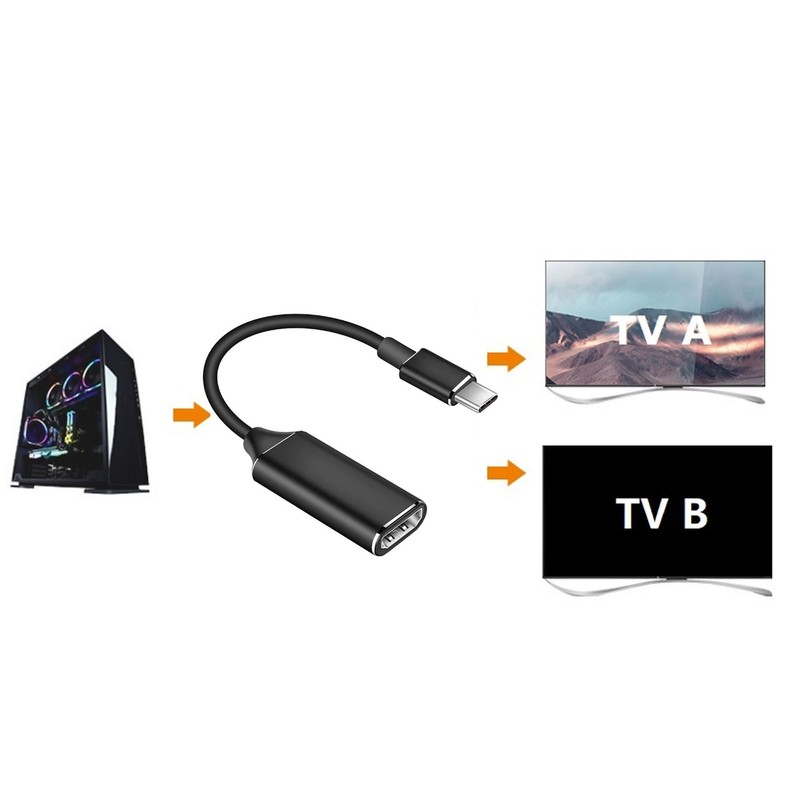 Type C to HD Multimedia Interface Adapter 4K Aluminum Alloy