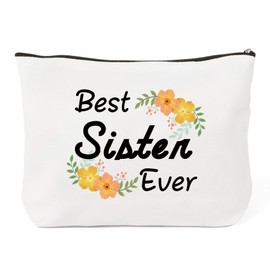 QONCV Cosmetic Bags, Best Sister Gifts for Women Birthday Christmas, Make Up Bag Presents for Sister