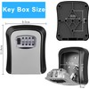 Key Lock Box, Resettable 4 Digit Combination Spare Key Safe