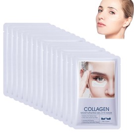 Collagen Gel Eye Masks - Pack of 15 Butterfly Shape - Moisturising & Soothing Eye Pads with Collagen - Reduces Wrinkles, Bags & Dark Circles - Anti-Ageing Eye Care