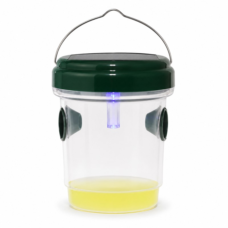Solar LED Wasp & Fruit Fly Trap – Reusable Hanging
