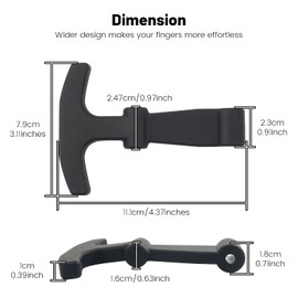 Omoojee Replacement Lid Latches, 2 Pack, Compatible with Yeti Hard Coolers & Other Related Coolers, More Durable Rubber & Improved Design