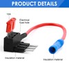 Jawfait 4 Pack Micro 3 Fuse Tap, Add a Circuit