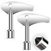 JINHENB 2 Pcs Triangular Key Inner Triangle Spanner Key Stainless