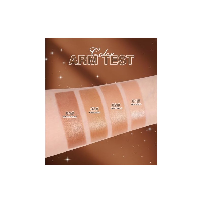 Woakess Face Shaping Makeup Body Shimmer Oil, Iluminador Aceite con