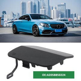 LT Easiyl Rear Bumper Tow Hook Cover Cap A2058850224 Compatible with MERCEDES W205 S205 SEDAN 2015-2018, Black