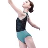 s.lemon Neck Net Backless Gymnastics Jerseys Ballet Dance Jerseys for
