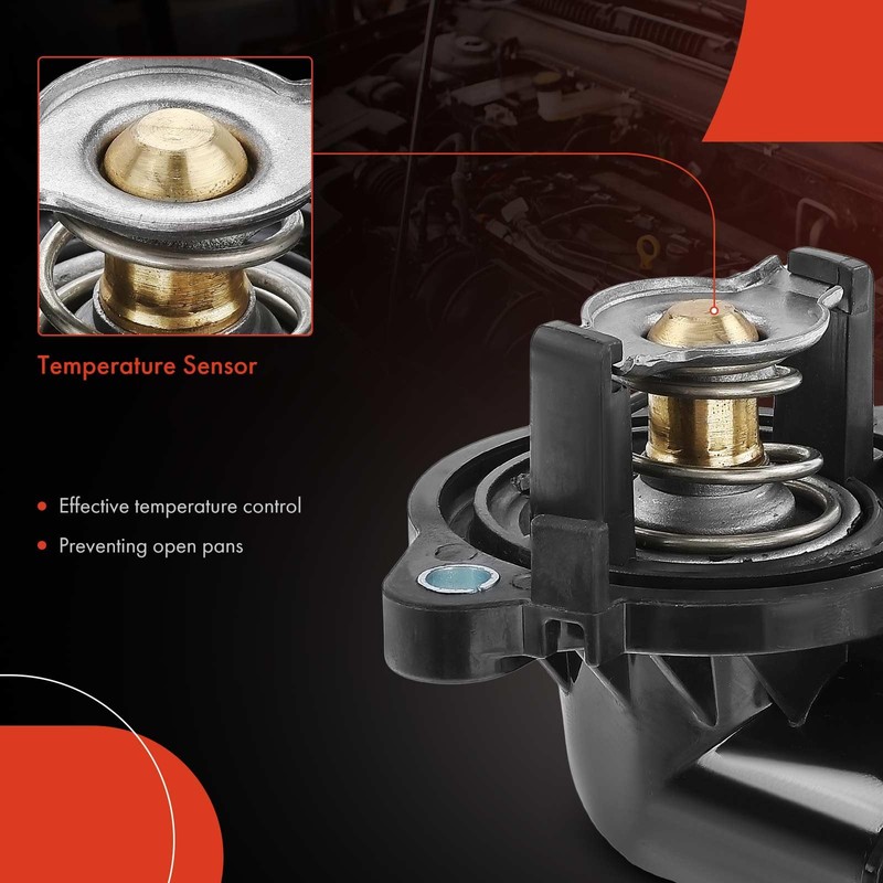 A-Premium Engine Coolant Thermostat Housing Assembly Compatible with Chrysler 300