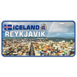 Reykjavík Iceland TAG02 Novelty Car License Plate