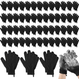 Didaey Exfoliating Gloves, Shower Gloves with Hanging Loop, Exfoliating Body Scrub, Dead Skin for Body, Bath Gloves for Beauty, Spa, Massage, Body Scrub, Men and Women,