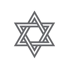 Star of David Judaism Jewish Faith Vinyl Decal Car Sticker