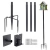 Upgraded Thicken Bird Feeder Pole for Outdoors - Easy to