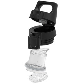 Sigg Hot & Cold ONE Top Black Screw Cap (0.3 & 0.5 L), Spare Cap Thermos and ONE, Leak-Proof Bottle Cap