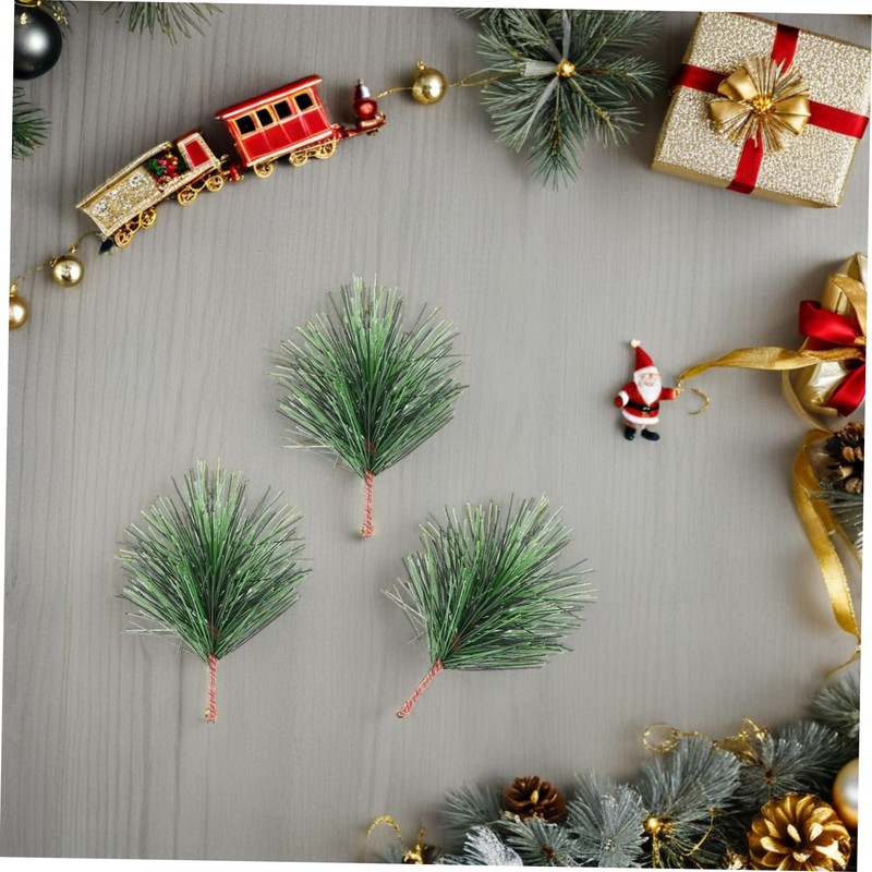 ULTECHNOVO 24Pcs Artificial Christmas Tree Ornaments Simulation Pine Branches for