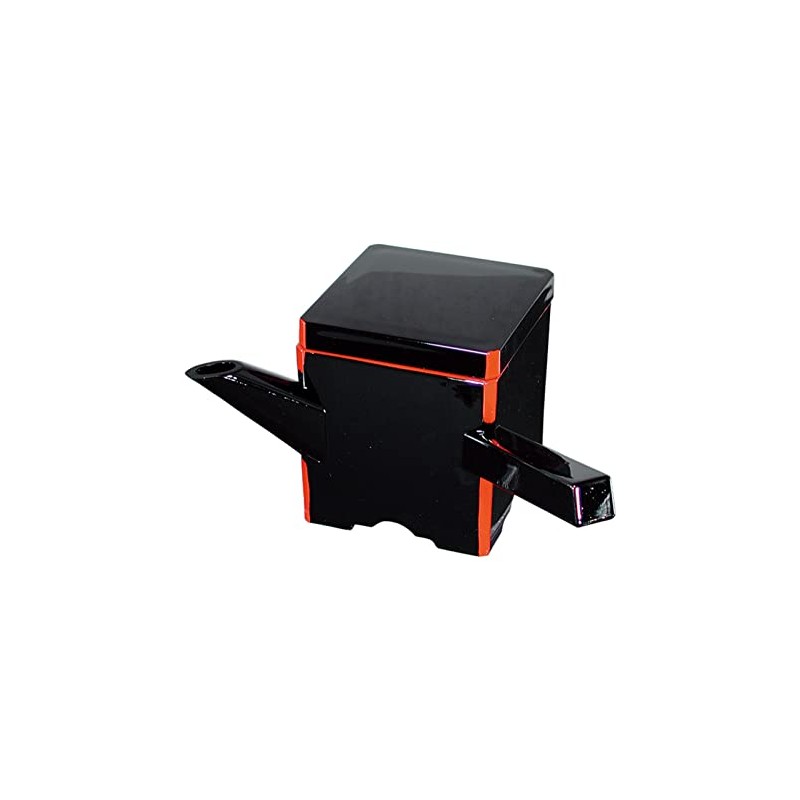 New 元禄 Soaks Tube Square (Small) 黒渕 Vermillion A