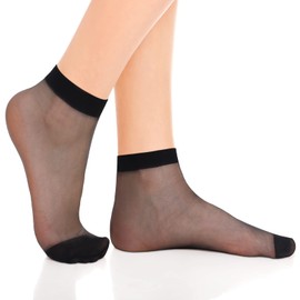 Bencailor 24 Pairs Women's Sheer Ankle Socks Thin Nylon Socks for Women Transparent High Hosiery Stockings for Women(Multicolored)