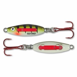 Northland Fishing Tackle - Glo-Shot® Fire-Belly Spoon - 1/8 oz. - Color Options - UV Green Perch