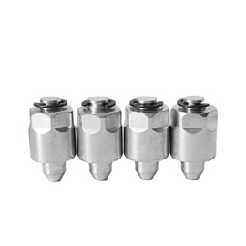 iDeretool 18MM Common Rail Fuel Injector Block-Off Tool M18 Cap for 2007-2018 Dodge Cummins 6.7L Diesel and 2006-11 Duramax 6.6L LBZ LMM (4PCS) (‎‎Miller 9864)