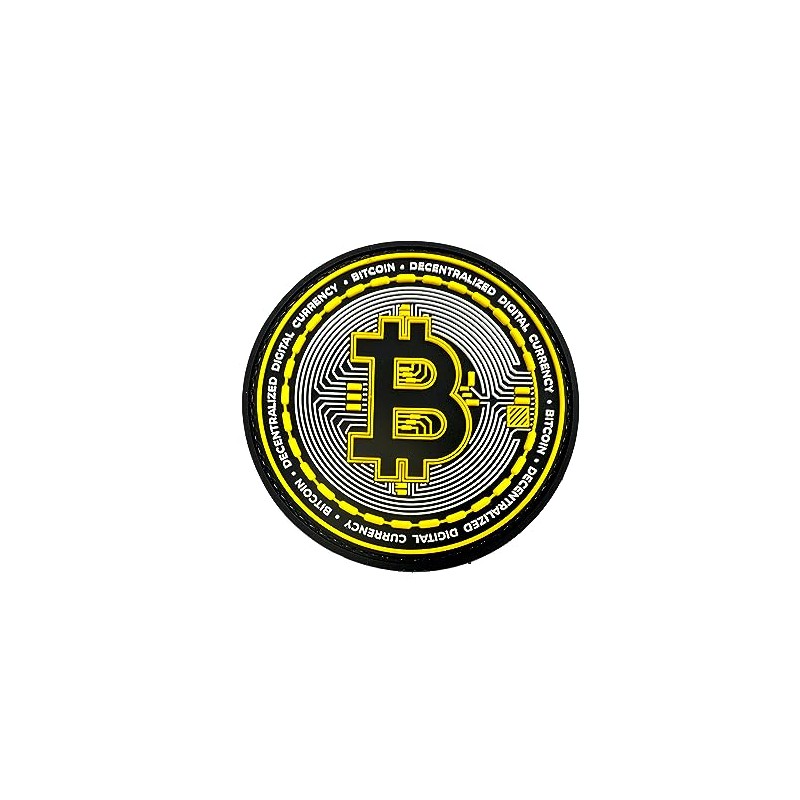 BTC Crypto Digital Currency Airsoft PVC Morale Cosplay Team Patch