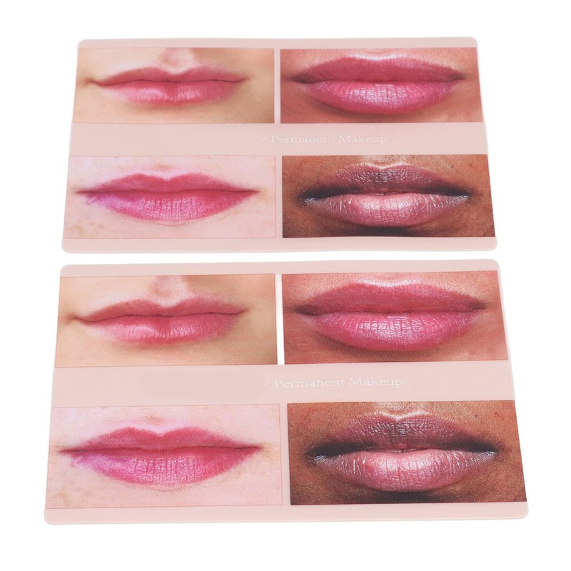 2pcs Lip Practice Skin 4 Lip Shapes Permanent Makeup Lip