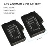 CUEHEAT 7.4V Heated Glove Liners Rechargeable Lithium Polymer Battery, for
