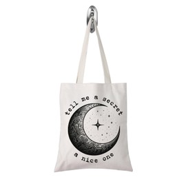 TSOTMO Book Fandom Merch Tell Me A Secret A Nice One Tote Bag Reader Gift Bookish Gift for Book Lover (a secret tote CA)