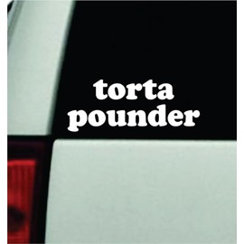Torta Pounder Car Decal Bumper Sticker Vinyl Truck Automobile Window Windshield JDM Decor Quote Girls Men Funny Cute Meme Trendy Latina Spanish Mexican