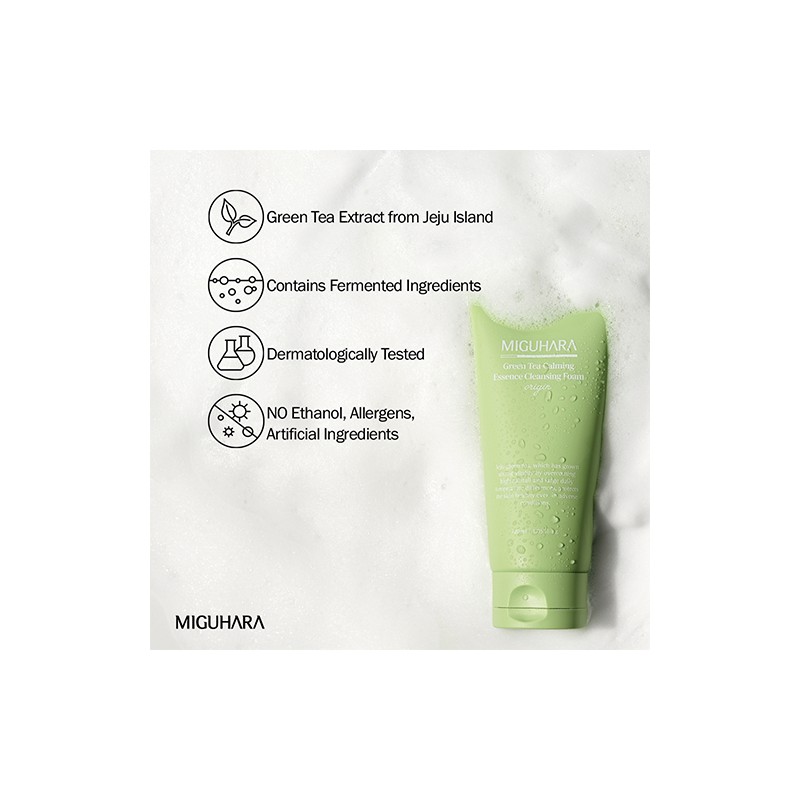 MIGUHARA [MIGUHARA]Green Tea Calming Essence Cleansing Foam Origin 120ml