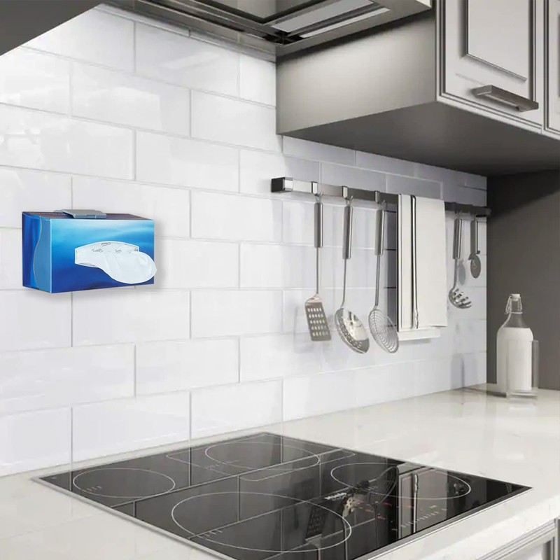 Tissue Box Holder, TFY Kitchen Wall Mount Compatible with Facial