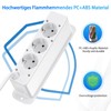 Retractable Socket 6 Compartments, Built-in Power Strip with 4 USB,